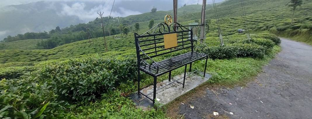 Sitting area inside the tea estate